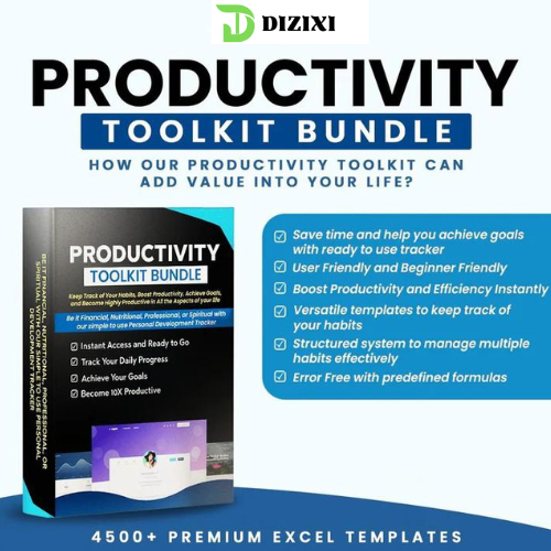 Business Productivity Toolkit — 4,500+ Excel Templates & Dashboards