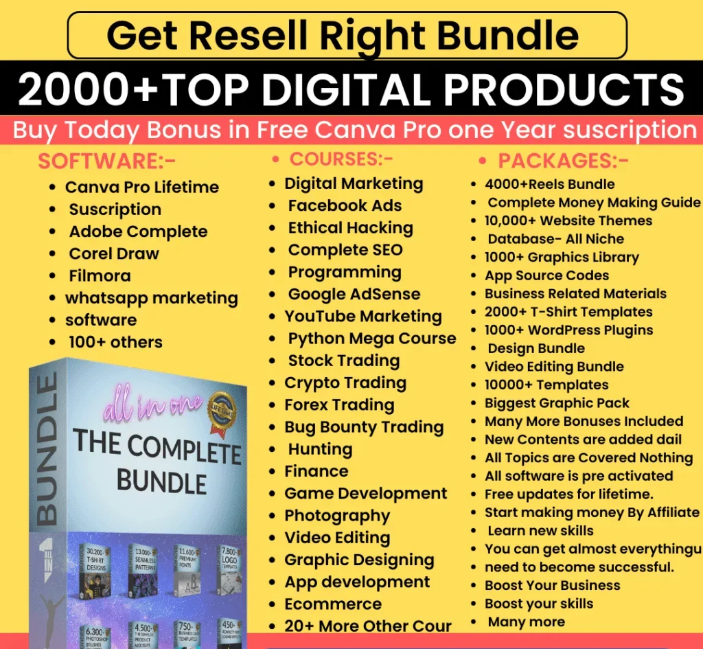 Premium Digital Assets Bundle — 2,000+ Digital Products (Themes, Templates, Graphics)